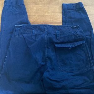 Wallace & Barnes unisex joggers, dark wash, sz 28